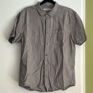 Gray Seersucker Button Down